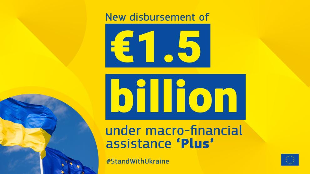 New disbursement of EUR billion to Ukraine